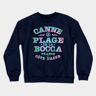 Plage de La Bocca, France Crewneck Sweatshirt